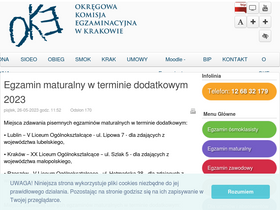 'oke.krakow.pl' screenshot