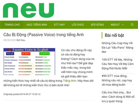 'neu.com.vn' screenshot