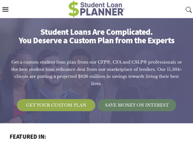 'studentloanplanner.com' screenshot