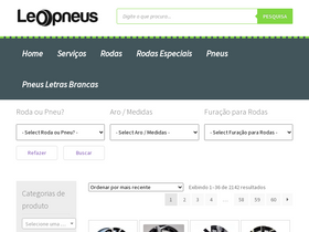 'leopneus.com.br' screenshot