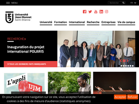'univ-st-etienne.fr' screenshot