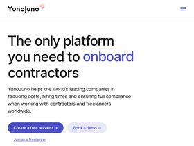 'yunojuno.com' screenshot