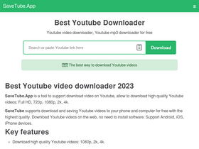'savetube.app' screenshot