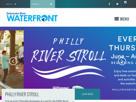 'delawareriverwaterfront.com' screenshot