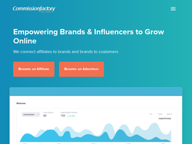 'commissionfactory.com' screenshot