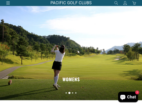 pacificgolfclubs.com homepage screenshot