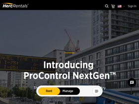 'hercrentals.com' screenshot