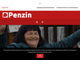 'penzin.rs' screenshot