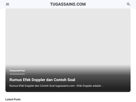 'tugassains.com' screenshot