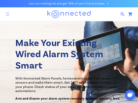 Konnected homepage screenshot