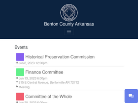 'bentoncountyar.gov' screenshot