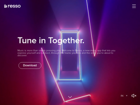 'resso.com' screenshot