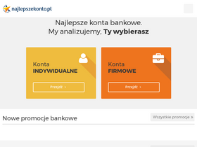 'najlepszekonto.pl' screenshot