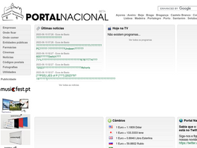 'portalnacional.com.pt' screenshot