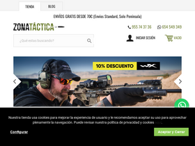 'zonatactica.es' screenshot
