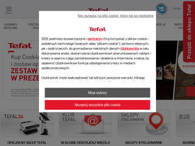 'tefal.pl' screenshot