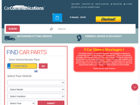 'carcommunications.co.uk' screenshot