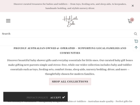 Hush Little Babe homepage screenshot