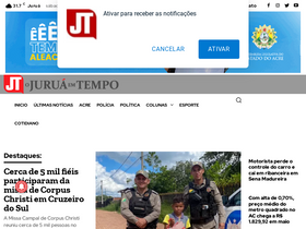 'juruaemtempo.com.br' screenshot