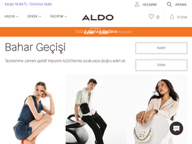 'aldoshoes.com.tr' screenshot