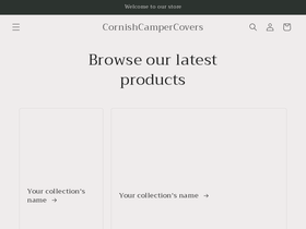 cornishcampercovers.com homepage screenshot