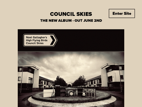 'noelgallagher.com' screenshot