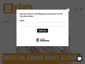 Besafe Supplies homepage screenshot