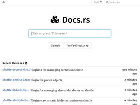 'docs.rs' screenshot