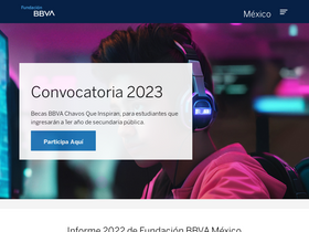 'fundacionbbva.mx' screenshot