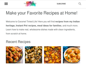 'carameltintedlife.com' screenshot