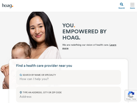 'hoag.org' screenshot