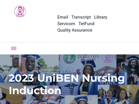 'uniben.edu' screenshot