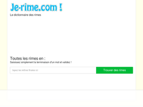 'je-rime.com' screenshot