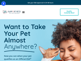 'supportpets.com' screenshot