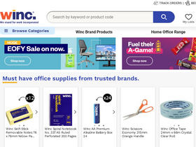 'winc.com.au' screenshot