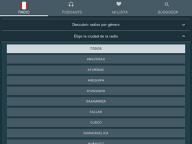 'radiosdelperu.pe' screenshot