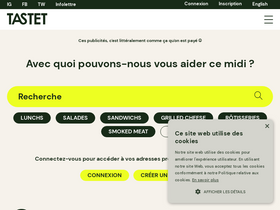 'tastet.ca' screenshot