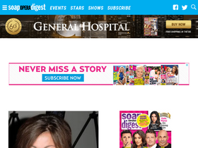 'soapoperadigest.com' screenshot
