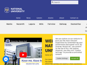 'national-u.edu.ph' screenshot