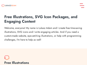 'lukaszadam.com' screenshot