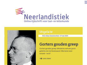 'neerlandistiek.nl' screenshot