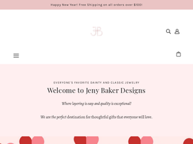 jenybakerdesigns.com homepage screenshot