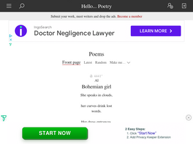 'hellopoetry.com' screenshot