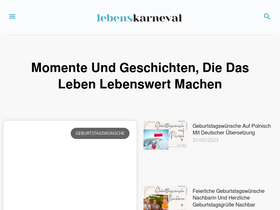 'lebenskarneval.de' screenshot