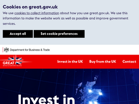 'great.gov.uk' screenshot