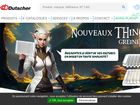 'dutscher.com' screenshot