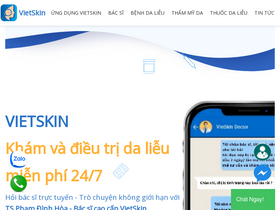 'vietskin.vn' screenshot