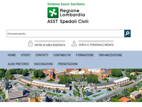 'asst-spedalicivili.it' screenshot