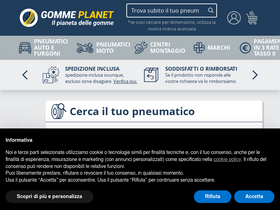 'gommeplanet.it' screenshot