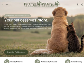 petamplife.com homepage screenshot